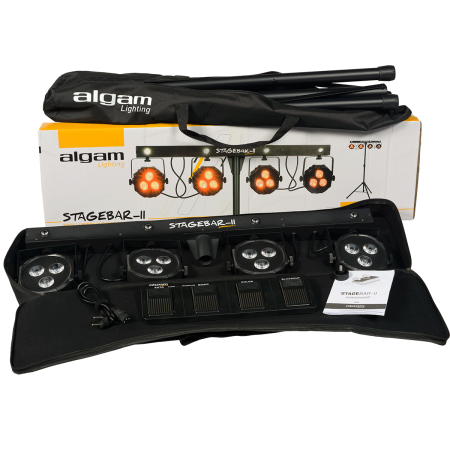 ALGAM LIGHTING - STAGEBAR II - LED projectors on stand and pedal