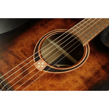 LÂG - T70DCE B&B - Dreadnought cutaway electro Black and Brown