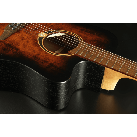 LÂG - T70DCE B&B - Dreadnought cutaway electro Black and Brown