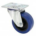 Adam Hall - Roulette pivotante bleue - 100 mm