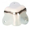 Adam Hall - Coin plat - Angle interne 12 mm - 3 pattes - Nickel