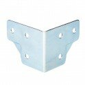 Adam Hall - Renfort d'angle en 'T' pour profilé - Zinc
