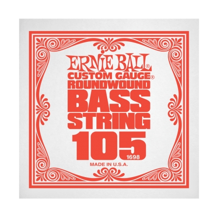 ERNIE BALL - 1698 - CUSTOM GAUGE ROUNDWOUND BASS STRING 105 - Corde de Basse Élec. - Unité