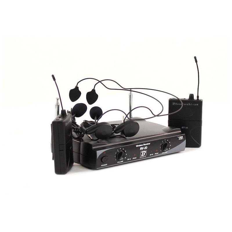 Micro sans fil, BoomTone DJ VHF 20HL F5-F7 - Double micro HF casque, Mac  Mah W-UHF - Bodypack Micro HF Chant pour W-UHF 100 M ou 200 M, Mac Mah  W-UHF 200