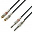 Adam Hall - Câble Twin Série 3 Star Economy - 2 x RCA / 2 x Jack - 3 Mètres