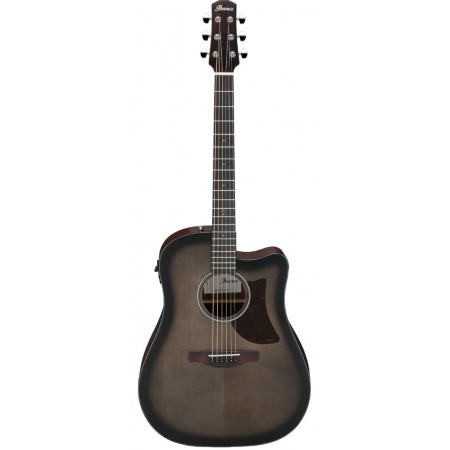 IBANEZ - AAD50CE TRANSPARENT CHARCOAL BURST LOW - Electro Acoustic Guitar GLOSS