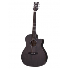 SCHECTER - ACOUSTIC DELUXE CUTAWAY SATIN SEE THRU BLACK