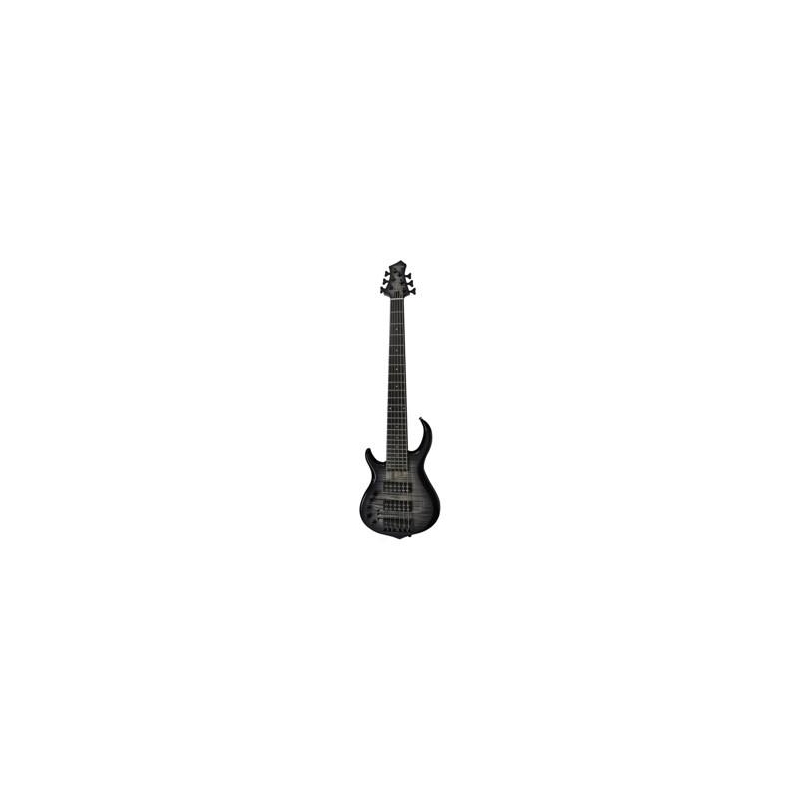 Basse Electrique 6 Cordes M. Miller M7 ALDER-6 TBK RN Transparent Black