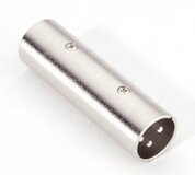Adaptateur XLR m�le/m�le