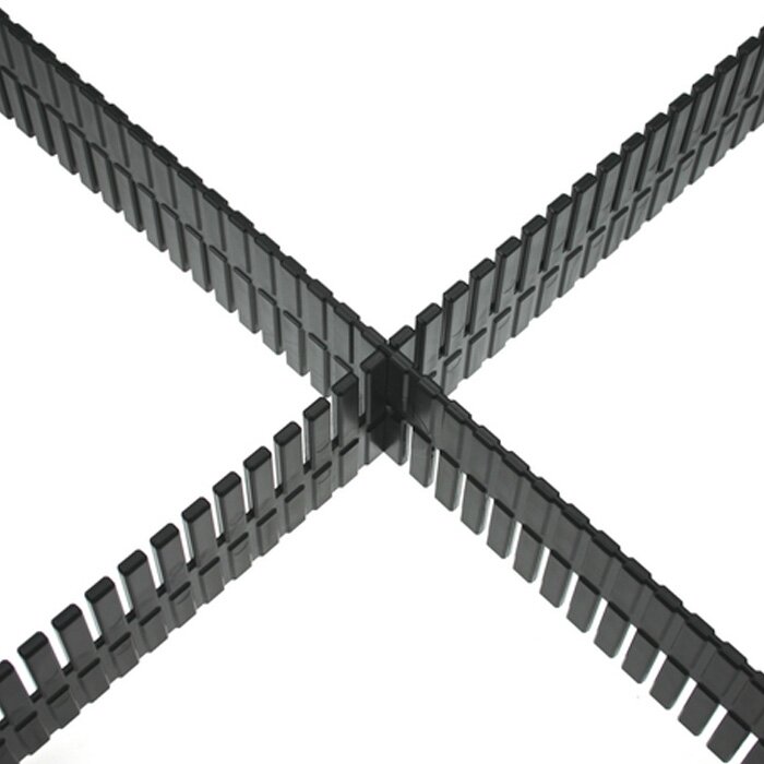 Adam Hall - Syst�me de s�paration universel en plastique pour tiroirs rack 2 U