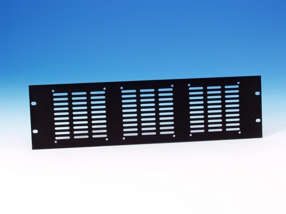 ADAM HALL - Panneau rack 3U pour 3 ventilateurs - acier noir
